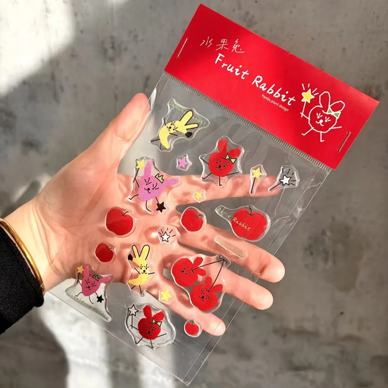 3D ကာတွန်း Epoxy resin စတစ်ကာများ