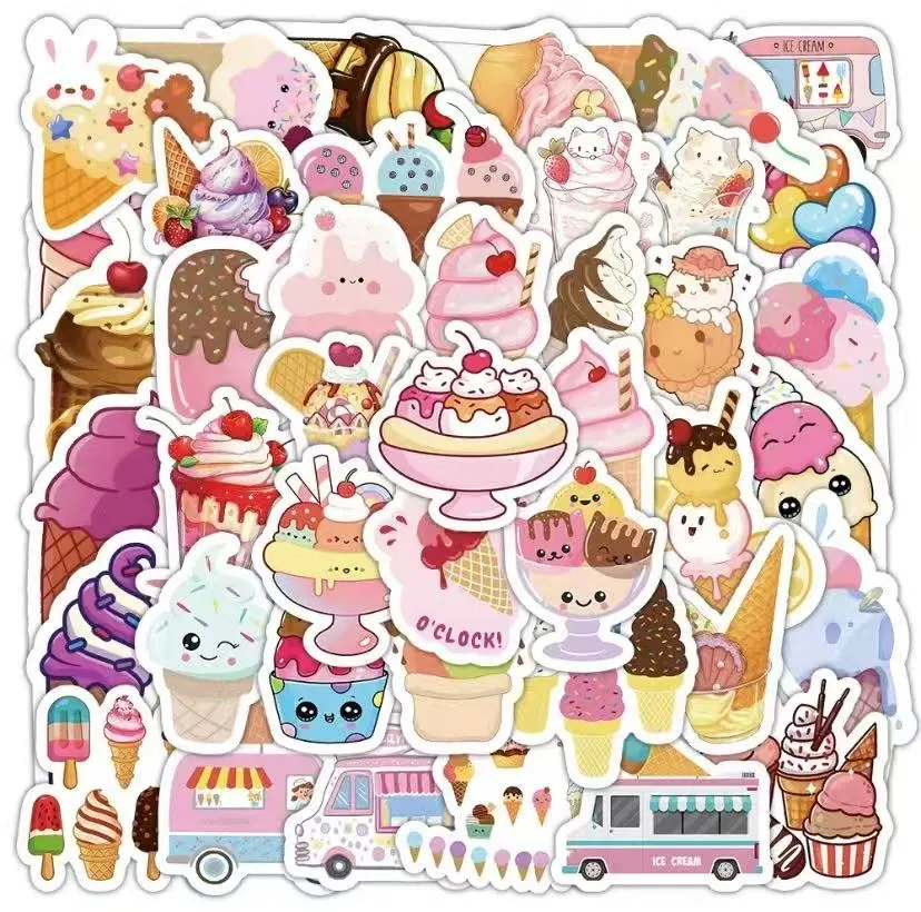 ရေခဲမုန့်စတစ်ကာများ